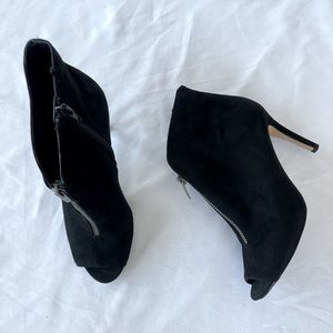 Marc Fisher SEMPLA-R Peep Toe Ankle Women’s Booties Black Size 7